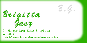 brigitta gasz business card